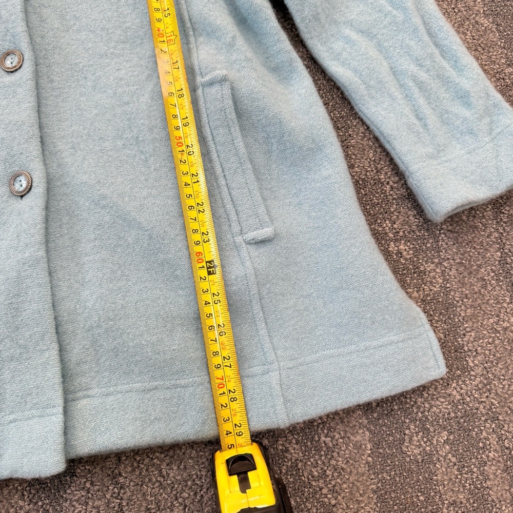 Norm Thompson Light Blue Women's Cape Jacket - Picture 5 of 7